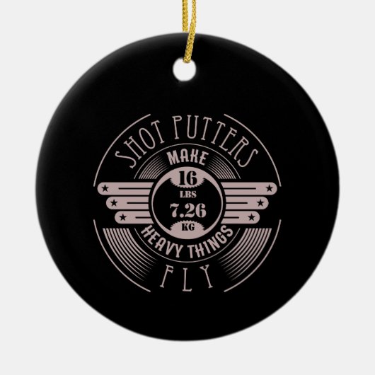 schwere Sachen die Fliege 2 Keramik Ornament (Vorne)