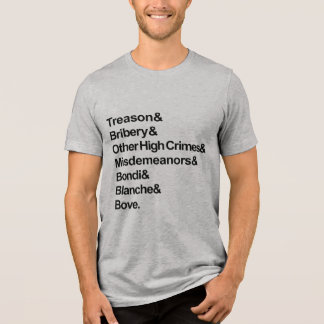 Schwere Verbrechen & Vergehen - Impeach Bondi Blan Tri-Blend Shirt