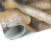 Schwere verrostete Metallkette Geschenkpapier (Rolleneckpunkt)