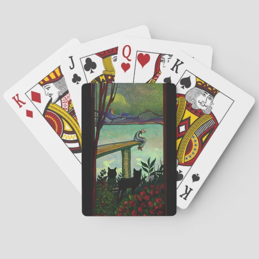 Schwere Welt Spielkarten (Rückseite)