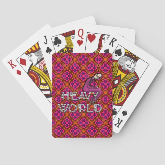 SCHWERE WELT SPIELKARTEN (Rückseite)
