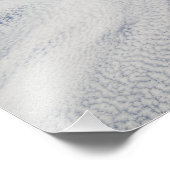 Schwere Wolkendecke über den Pazifik Fotodruck (Ecke)