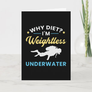 Schwerelosiges Unterwassertauchermeer Karte