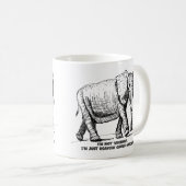 Schwerer Kreuzschraffur-Elefant Kaffeetasse (VorderseiteRechts)