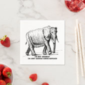 Schwerer Kreuzschraffur-Elefant Serviette (Beispiel)