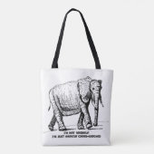 Schwerer Kreuzschraffur-Elefant Tasche (Rückseite)