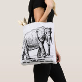 Schwerer Kreuzschraffur-Elefant Tasche (Von Nahem)
