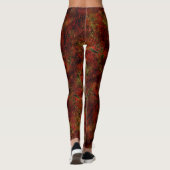 Schwerer Rot über grobgraue Leggings (Rückseite)