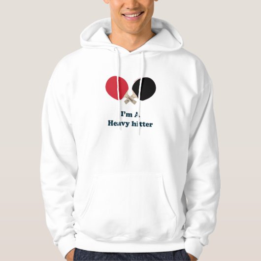 Schwerer Schlagmann-Klingeln Pong Hoodie (Vorderseite)
