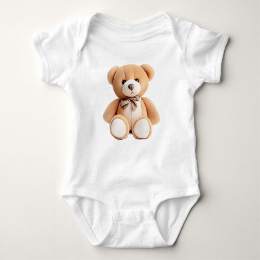 Schwerer Teddybär Baby Strampler (Vorderseite)