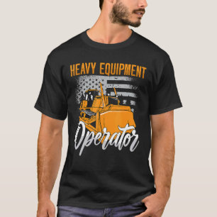 Schweres Gerät Bedienung Baustellenfahrzeuge Bagge T-Shirt