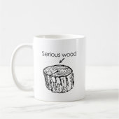 SCHWERES HOLZ KAFFEETASSE (Links)