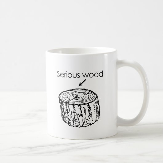 SCHWERES HOLZ KAFFEETASSE (Rechts)
