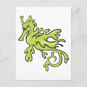 Schweres Leafy und Weedy Sea Dragon Postkarte