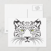 Schweres Leopard Cat Postkarte (Vorne/Hinten)