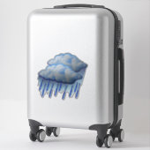 Schweres Regenwasser Aufkleber (Koffer)