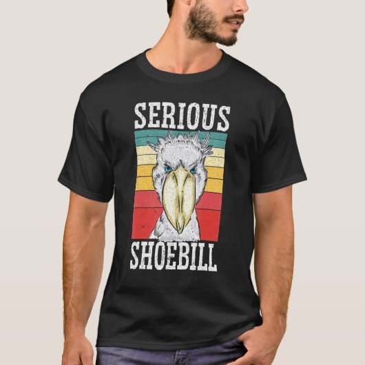 Schweres Schuber Stork Bird Whisperer Whalehead T-Shirt (Vorderseite)