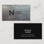 Schweres verkratztes gebürstetes visitenkarte (Vorne/Hinten)