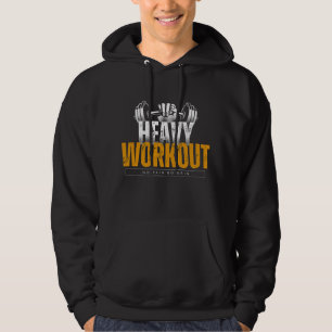 Schweres Workout No Pain No Gain Kapuzenpullover Hoodie
