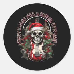 Schweres X-mas und ein metallisches Neues Jahr! We Runder Aufkleber