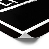 Schwerfeminist — weiß - poster (Ecke)