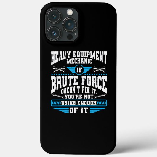Schwergeräte-Techniker Schwerlastmechaniker Case-Mate iPhone Hülle (Rückseite)