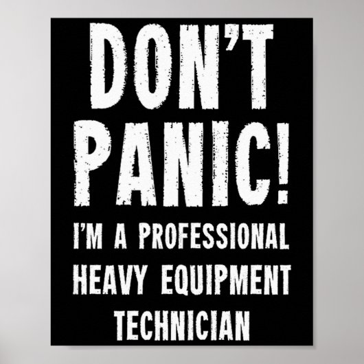 Schwergeräte-Techniker Tank Top  Poster (Vorne)