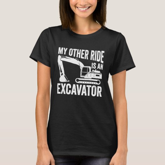 Schwergerätebediener Bagger T-Shirt (Vorderseite)