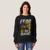 Schwergerätebediener Baggerführer Männer 12 Sweatshirt (Vorne ganz)