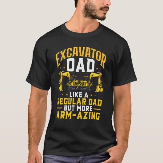 Schwergerätebediener Baggerführer Vater T-Shirt (Vorderseite)