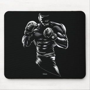 SCHWERGEWICHT BOXEN FÄUSTE HOCH MOUSEPAD