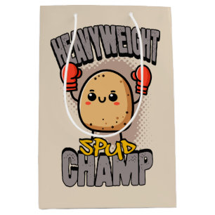 Schwergewichts-Spud-Champ-Boxen-Kartoffel Mittlere Geschenktüte