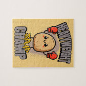 Schwergewichts-Spud-Champ-Boxen-Kartoffel Puzzle (Horizontal)