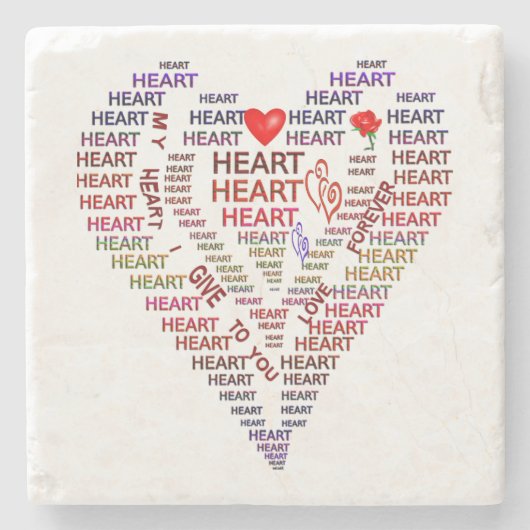 Schwerhölzerne Stone-Untersetzer Steinuntersetzer (Vorderseite)