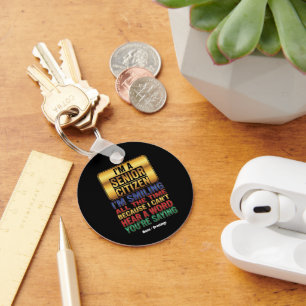 Schwerhörig, aber voller Humor Lustiges Geschenk f Schlüsselanhänger