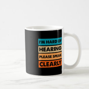 Schwerhörig ASL Vintage Hörgeschädigt Gehörlos Kaffeetasse