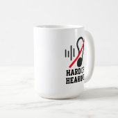 Schwerhörig Einfaches Design Kaffeetasse (VorderseiteRechts)