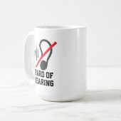 Schwerhörig Einfaches Design Kaffeetasse (Vorderseite Links)