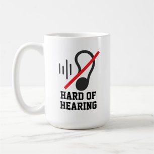 Schwerhörig Einfaches Design Kaffeetasse