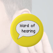 Schwerhöriges Button-Abzeichen Button