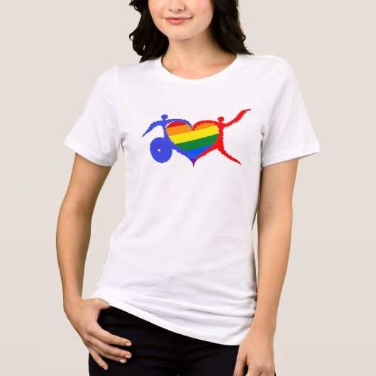Schwerhörigkeit Tri-Blend Shirt (Vorderseite)