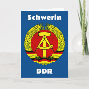 Schwerin, DDR, Schwerin, Deutschland, Ossi Karte
