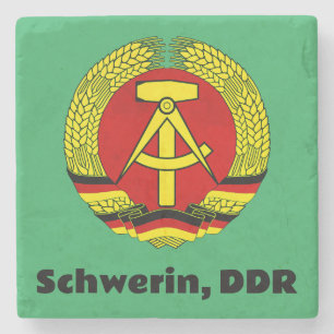 Schwerin, DDR, Schwerin, Deutschland, Ossi Steinuntersetzer