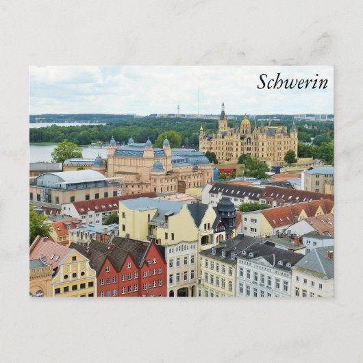 Schwerin, Deutschland Postkarte (Vorderseite)