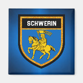 Schwerin Flag Magnet (Vorne)