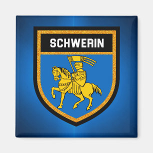 Schwerin-Flagge Magnet