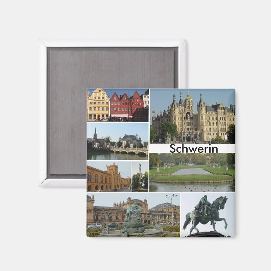 Schwerin Magnet (Vorderseite/Rückseite)