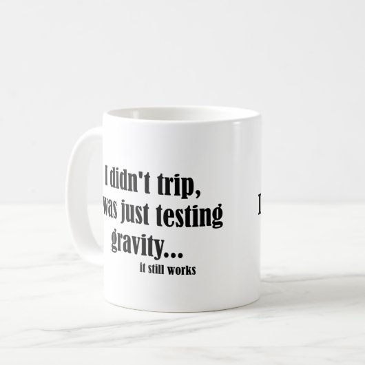 Schwerkraft-Arbeiten Kaffeetasse (Vorderseite Links)