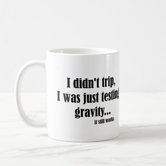 Schwerkraft-Arbeiten Kaffeetasse (Links)