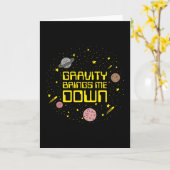 Schwerkraft bringt mich runter karte (Gelbe Blume)